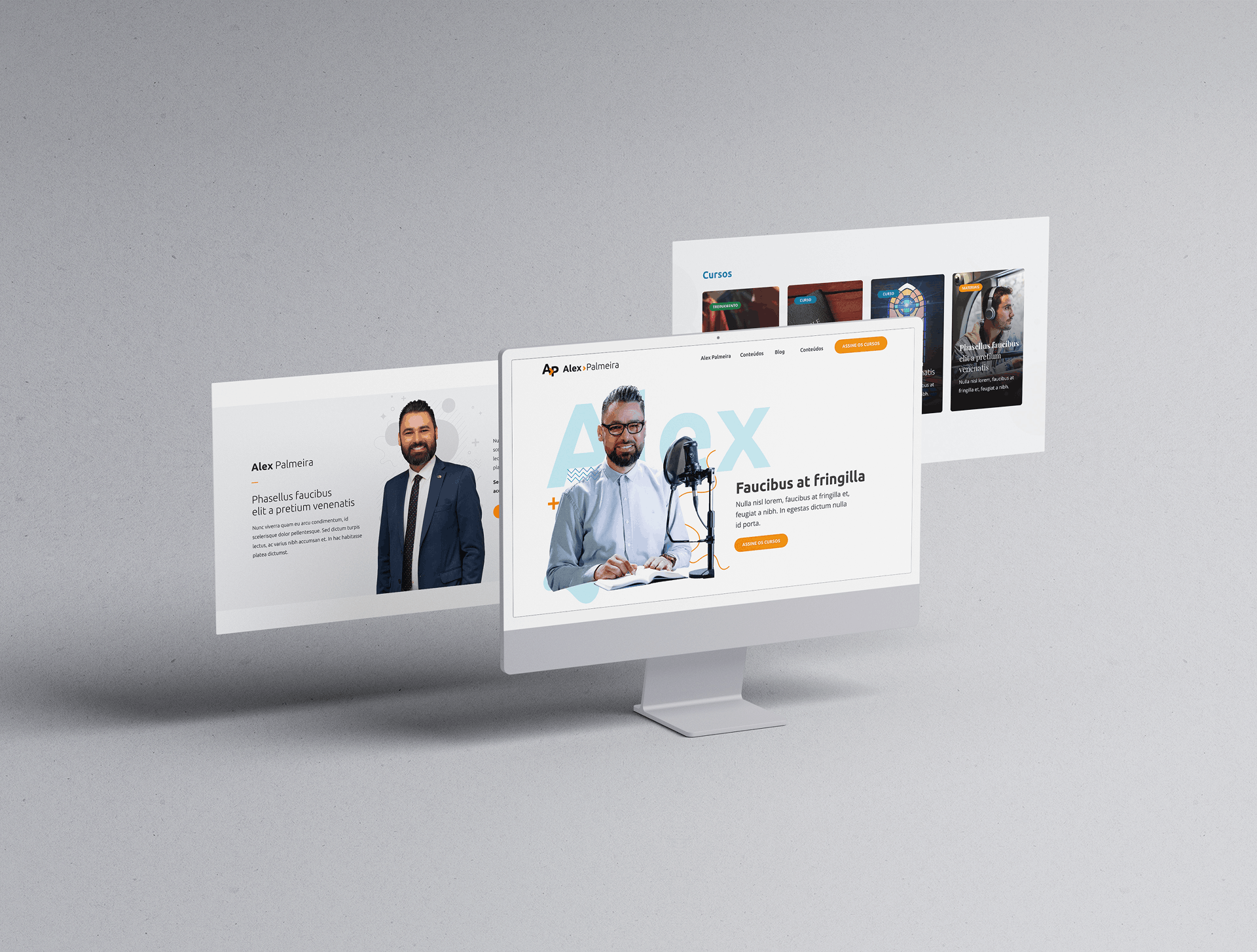 Branding, Ecossistema Digital e UX/CRO: Alex Palmeira, desenvolvido por Denisson Sousa.
